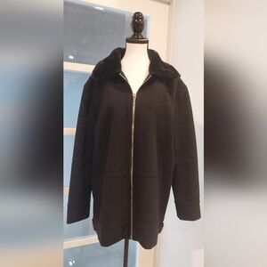 Women's Black Zip-Up Jacket